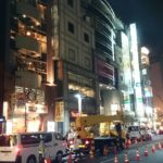 渋谷駅前　ビル看板LED化工事