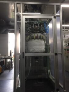 板橋区蓮沼実験装置断熱保護フード設置作業1