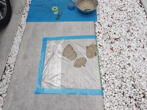 千葉市若葉区 オイル痕除去作業2