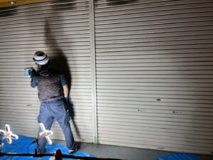 渋谷区神宮前落書き除去作業3