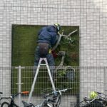 西早稲田_壁面アート緑化3