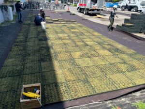 神奈川県横浜市 床面緑化施工1